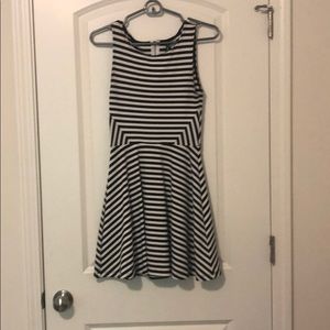 Striped halter Mini dress